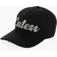 Caciuli Solid Color Cap With Jewels Detail Femei