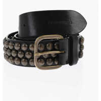Curele Studded Leather Belt 40Mm Femei