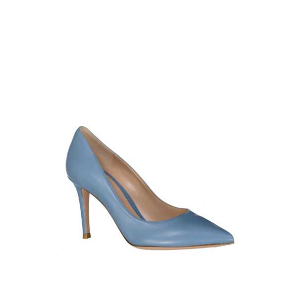 Pantofi cu toc Gianvito Rossi Gianvito Rossi Leather Pumps Blue Femei (BM 18419457) 2
