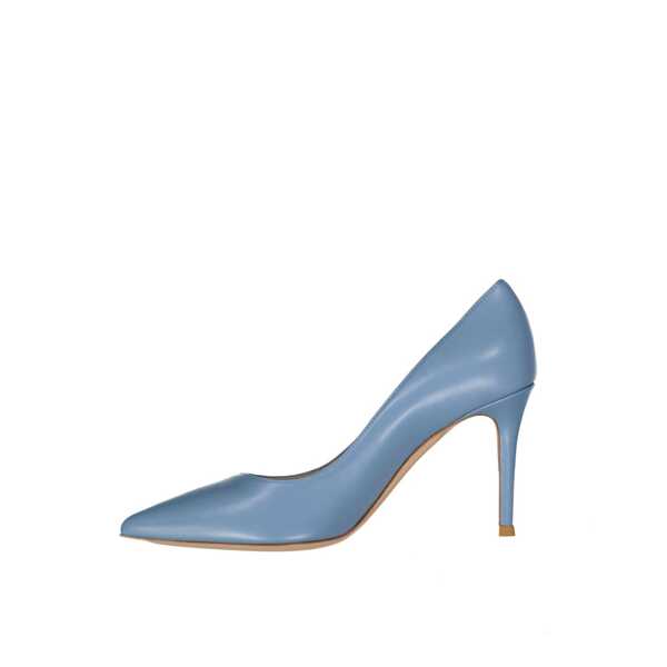 Pantofi cu toc Gianvito Rossi Gianvito Rossi Leather Pumps Blue Femei (BM 18419457) 3