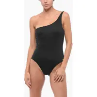 Costume de baie intregi Swim Solid Color One-Shoulder One Piece Swimsuit Femei