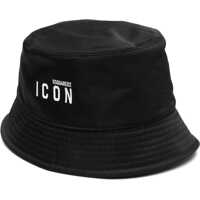 Caciuli Icon Nylon Bucket Hat With Contrasting Logo Barbati