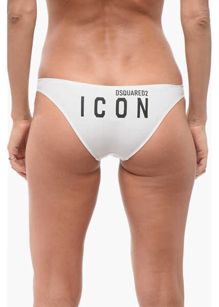 Lenjerie intima DSQUARED2 Cotton Icon Brief With Print Back Black & White Femei (BM 18419617) 2