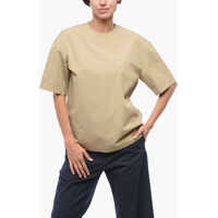 Bluze Back Buttoned Cotton Blend Blouse Femei