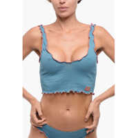 Bluze DSQUARED2 Curled Ribbed Cropped Underwear Top
