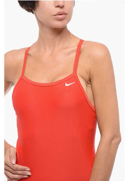 Costume de baie intregi Nike Solid Color Racerback One-Piece Swimsuit Red Femei (BM 18419788) 3