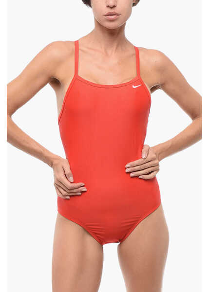 Costume de baie intregi Nike Solid Color Racerback One-Piece Swimsuit Red Femei (BM 18419788) 1