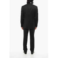Costume CORNELIANI pentru Barbati - Costume CORNELIANI Virgin Wool Suit With Flap Pocket Black Barbati (BM 18419842) - B-mall.ro