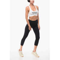 Pantaloni DSQUARED2 Dama - Colanti DSQUARED2 Solid Color Leggings With Drawstring Waist Black Femei (BM 18419857) - B-mall.ro