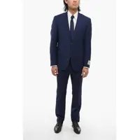 Costume Cc Collection Virgin Wool Side Vents Notch Lapel 2-Button Su Barbati