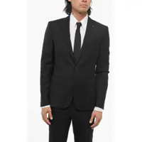 Sacouri Cc Collection Wool Single Breasted Blazer With Flap Pockets Barbati