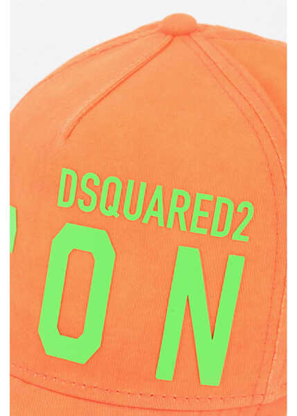 Sepci DSQUARED2 Vintage-Effect Baseball Cap Icon With Contrast Details Orange Barbati (BM 18420037) 2