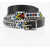 DSQUARED2 Leather Belt Embellished With Beads 20Mm Multicolor