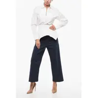 Camasi elegante Dama - Camasi elegante DSQUARED2 Flared Shirt With Hidden Placket White Femei (BM 18420058) - B-mall.ro
