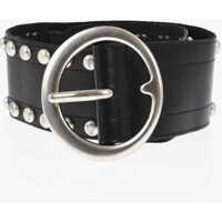 Curele DSQUARED2 Studded Leather Oversized Belt 70Mm