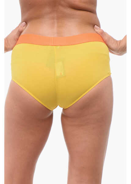 Lenjerie intima DSQUARED2 Two-Tone Boy Shorts With Logo Orange Femei (BM 18420079) 2