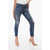 DSQUARED2 Skinny Denims With Ankle Zip Blue