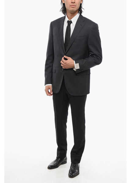 Sacouri CORNELIANI Virgin Wool Leader Blazer With Flap Pockets Black Barbati (BM 18420178) 4