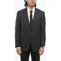 Sacouri Virgin Wool Leader Blazer With Flap Pockets Barbati