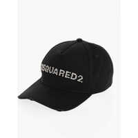 Caciuli Solid Color Cap With Rhinestone Embellished Logo Femei