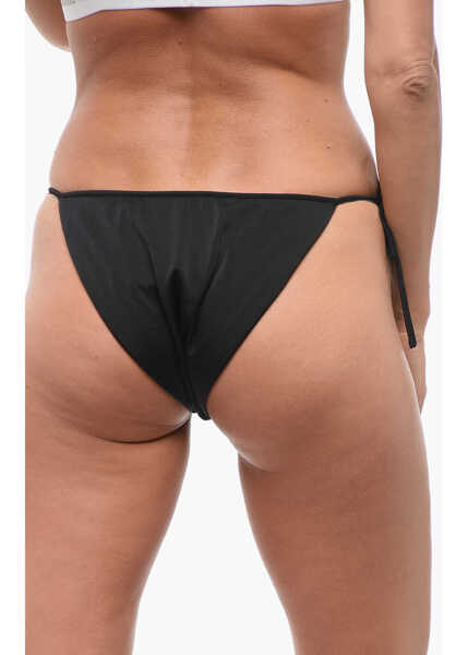 Bikini Self-Portrait High-Cut Bikini Slip With Side Ties Black Femei (BM 18420187) 2