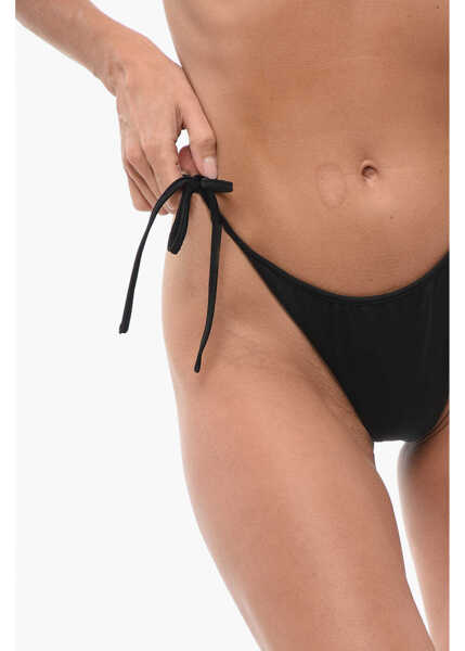 Bikini Self-Portrait High-Cut Bikini Slip With Side Ties Black Femei (BM 18420187) 3