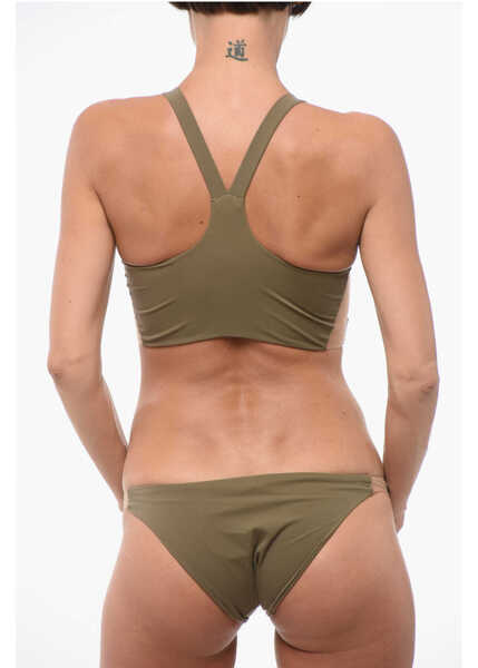 Sutiene EXILIA Mesh Detailed Praia Bikini Top Military Green Femei (BM 18420190) 2