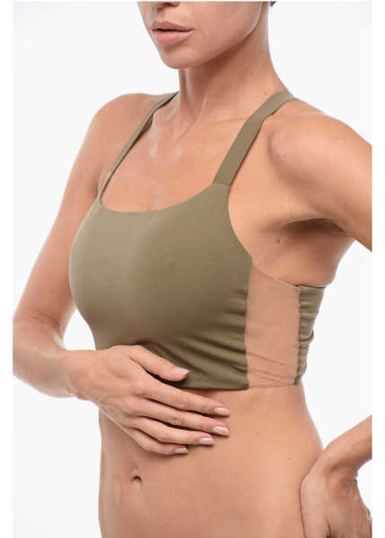 Sutiene EXILIA Mesh Detailed Praia Bikini Top Military Green Femei (BM 18420190) 3