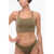 EXILIA Mesh Detailed Praia Bikini Top Military Green