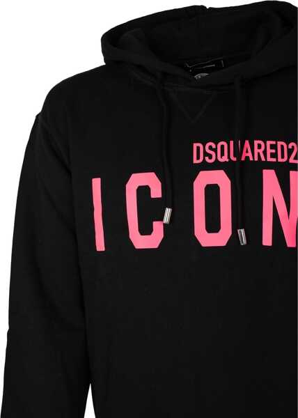 Bluze de trening DSQUARED2 Icon Hoodie S79GU0102 Czarny Femei (BM 18420268) 3