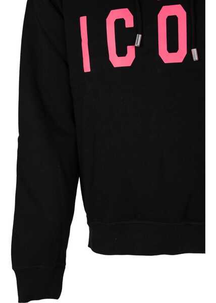 Bluze de trening DSQUARED2 Icon Hoodie S79GU0102 Czarny Femei (BM 18420268) 4