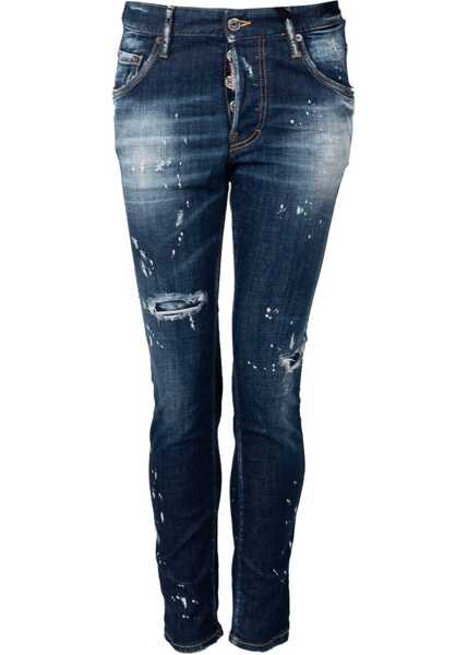 Pantaloni casual DSQUARED2 Skater Jean S74LB1232 Niebieski Barbati (BM 18420274) 2
