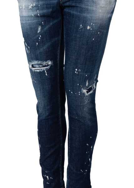 Pantaloni casual DSQUARED2 Skater Jean S74LB1232 Niebieski Barbati (BM 18420274) 4