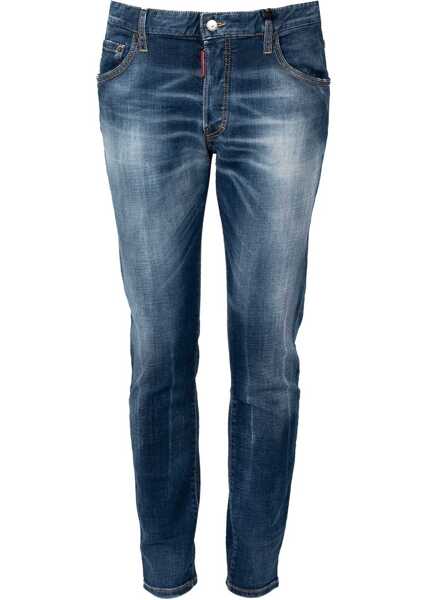 Pantaloni casual DSQUARED2 Skater Jean S74LB1281 Granatowy Barbati (BM 18420289) 2