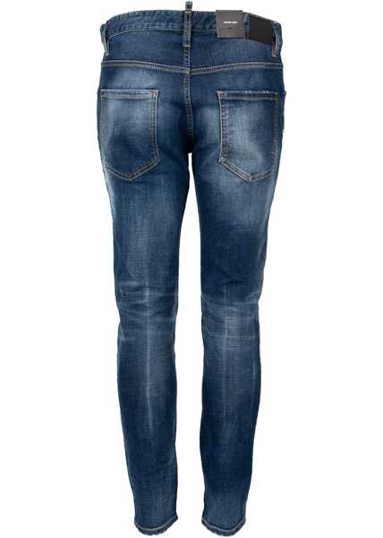 Pantaloni casual DSQUARED2 Skater Jean S74LB1281 Granatowy Barbati (BM 18420289) 5