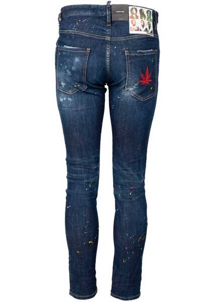 Pantaloni casual DSQUARED2 Skater Jean S71LB1165 Granatowy Barbati (BM 18420292) 5