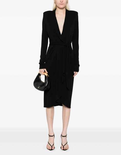 Rochii casual Tom Ford Wrap Dress BLACK Femei (BM 18420328) 2