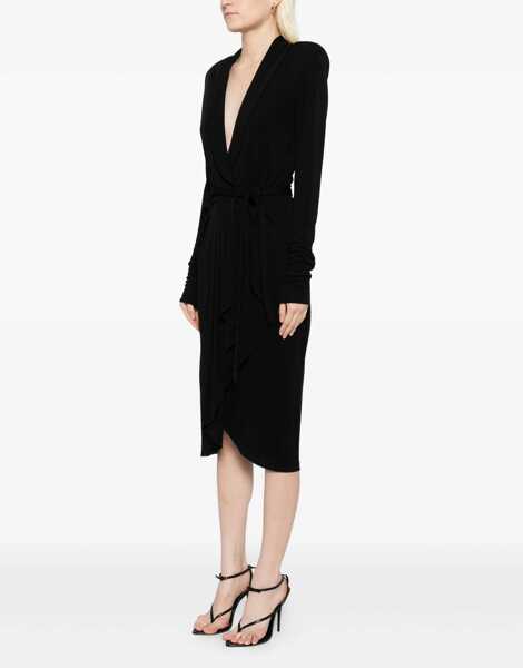 Rochii casual Tom Ford Wrap Dress BLACK Femei (BM 18420328) 3
