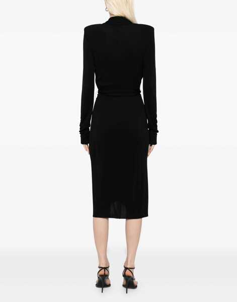 Rochii casual Tom Ford Wrap Dress BLACK Femei (BM 18420328) 4