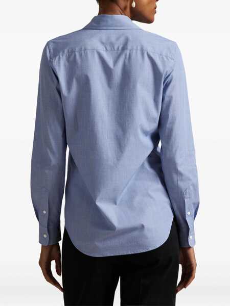 Bluze Ralph Lauren Shirt With Embroidered Logo BABY BLUE Femei (BM 18420343) 4