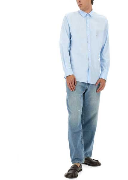 Camasi casual Moschino Cotton Poplin Shirt BABY BLUE Barbati (BM 18420349) 2