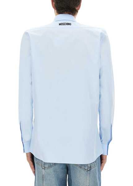 Camasi casual Moschino Cotton Poplin Shirt BABY BLUE Barbati (BM 18420349) 3