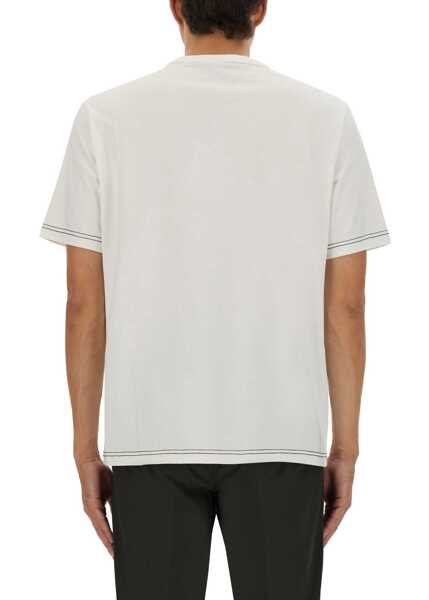 Tricouri Paul Smith Oversize Fit T-Shirt WHITE Barbati (BM 18420358) 3