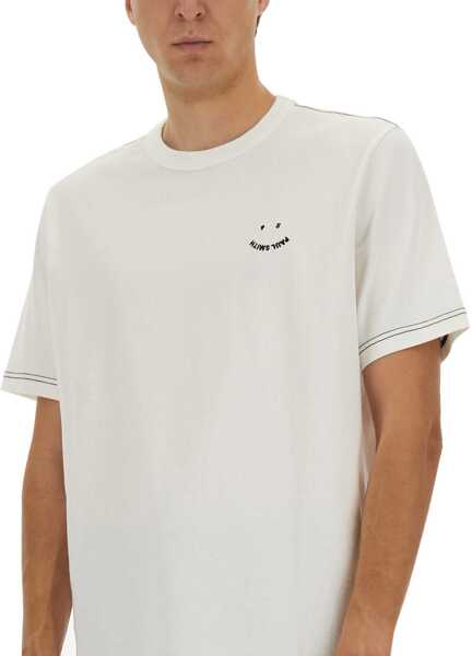 Tricouri Paul Smith Oversize Fit T-Shirt WHITE Barbati (BM 18420358) 4