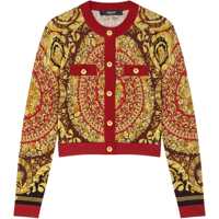 Cardigane Baroque Silk Knit Cardigan Femei