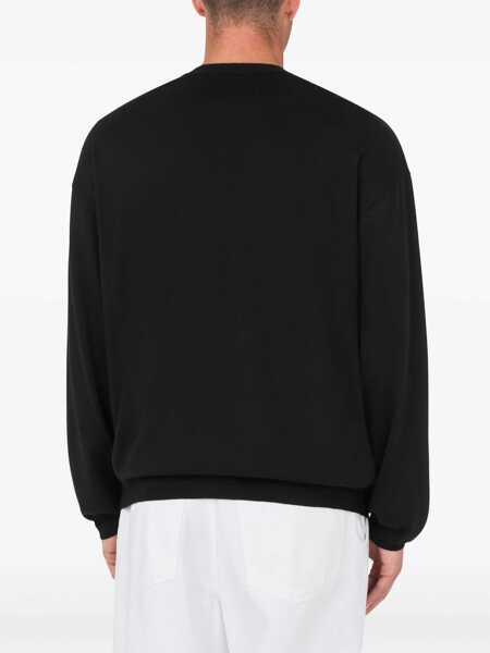 Pulovere casual Moschino Wool And Silk Pullover BLACK Barbati (BM 18420370) 3