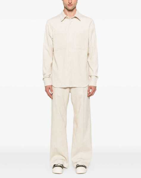Camasi casual Rick Owens Corduroy Shirt NATURAL Barbati (BM 18420553) 2