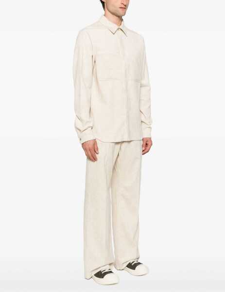 Camasi casual Rick Owens Corduroy Shirt NATURAL Barbati (BM 18420553) 3