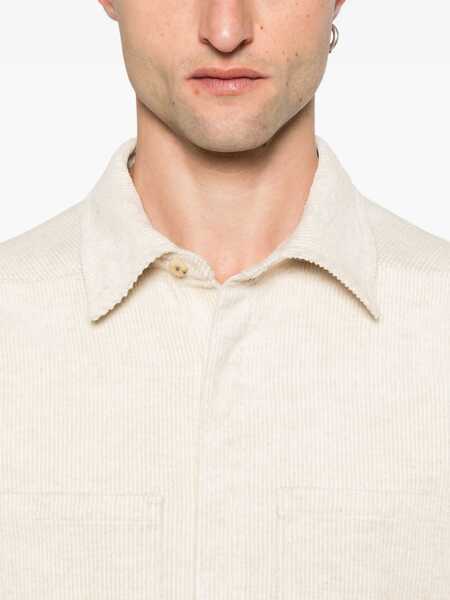 Camasi casual Rick Owens Corduroy Shirt NATURAL Barbati (BM 18420553) 5