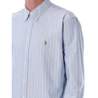 Tricouri Polo Ralph Lauren pentru Barbati - Tricouri Polo Ralph Lauren Polo Ralph Lauren Custom Fit Shirt WHITE LIGHT BLUE Barbati (BM 18423897) - B-mall.ro